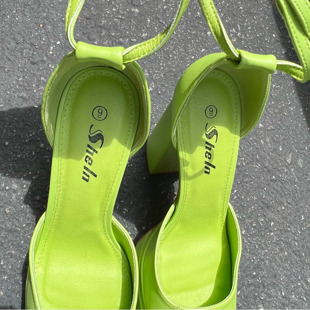 Shein Lime Green Platform Pump - image 6